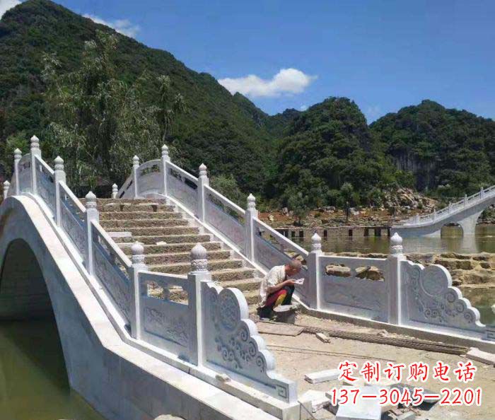 黑龙江园林景观大理石桥栏板石雕_1