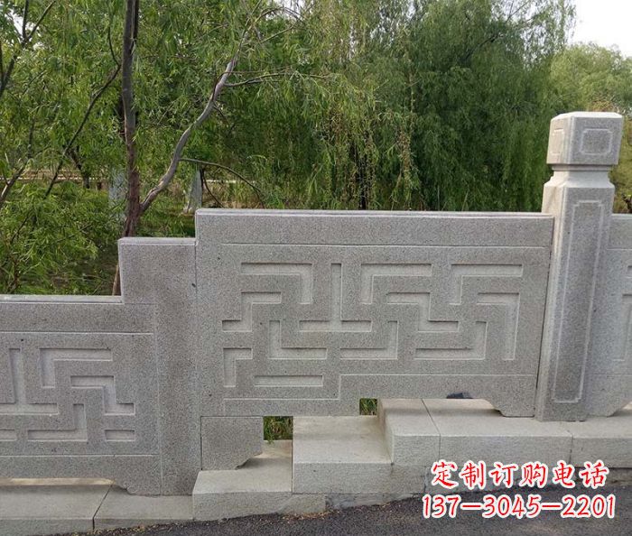 黑龙江园林景观大理石桥栏板石雕 (7)