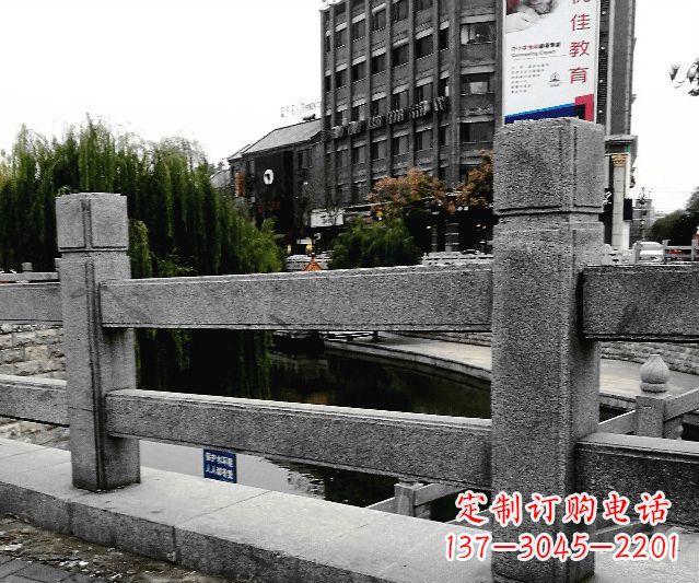 黑龙江园林景观仿古石雕栏板 (9)