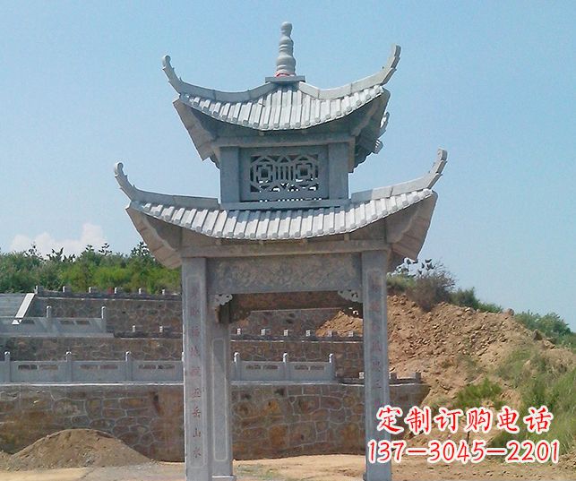 黑龙江园林景观仿古石雕凉亭