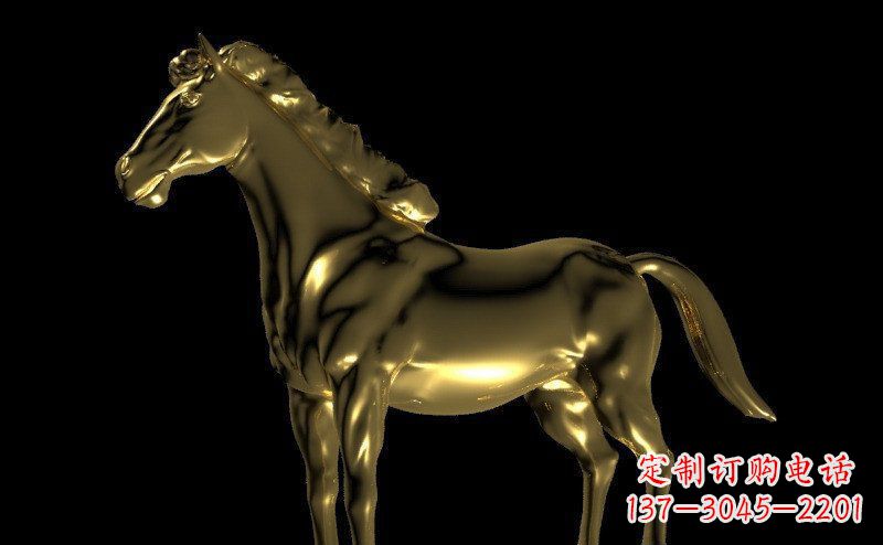 黑龙江园林马动物景观铜雕