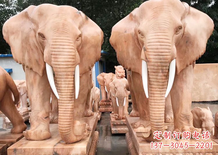 黑龙江招财大象石雕