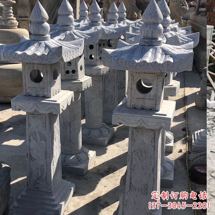 黑龙江中式汉代石雕灯笼