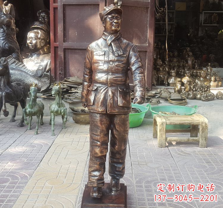 黑龙江铸铜青年时期毛主席