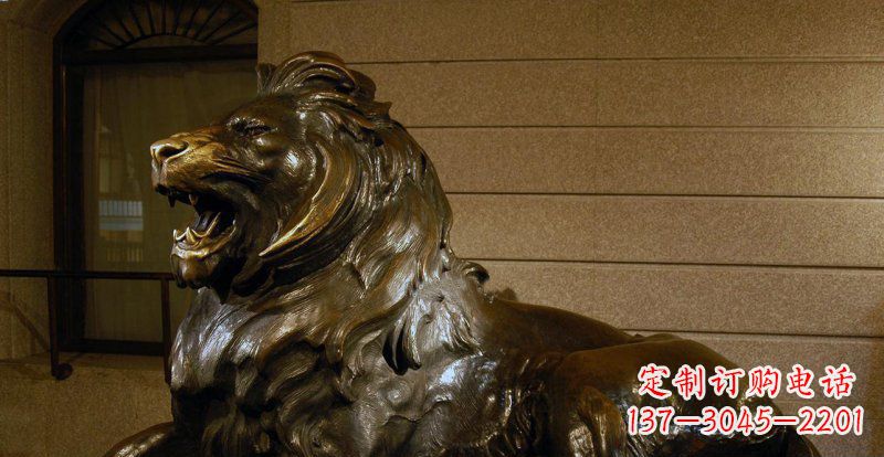 黑龙江铸铜狮子铜雕 (2)