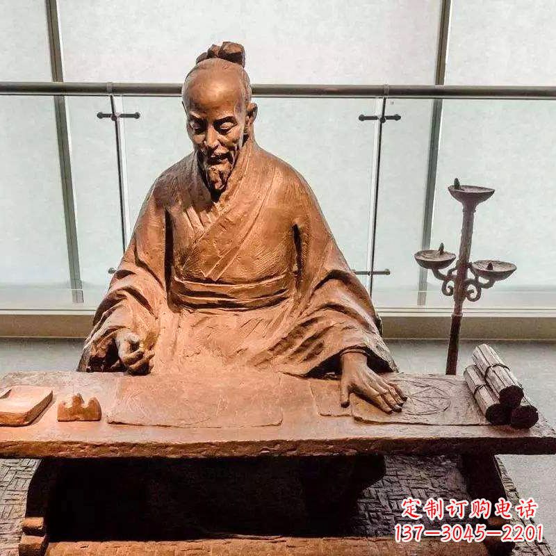 黑龙江祖冲之圆周率情景小品雕塑-中国古代数学家著名历史人物